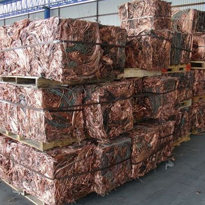 99,95 Prozent Reinheits-5 Tonnen rangieren kupfernes Kabel-Schrott-Draht-Fassbinder Ingot aus