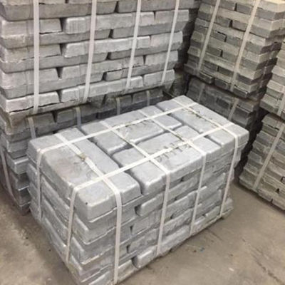 Zink-Barren saubere Oberflächen-99,995% 420 x 205 x 55mm JIS AISI