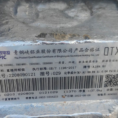 1060 1000 2000 Reihe Billet-Aluminium 99,9 der Rohaluminium-Barren-6061 AL