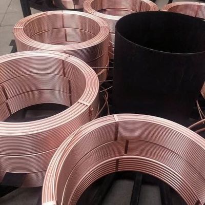 Waagerecht ausgerichtetes Kupferrohr der Wundeh65 22mm umwickeln reines kupfernes Rohr für Pfannkuchen