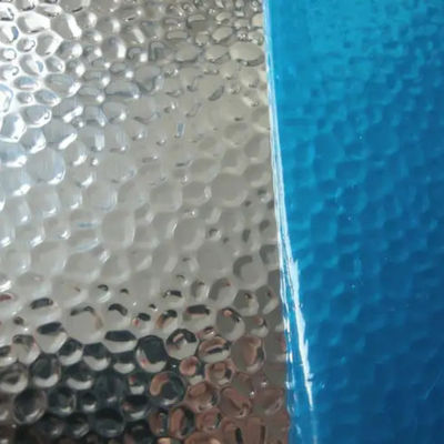 Spiegel reflektierende Aluminiumplatten Stuck Hammer Kies 200 mm geprägt